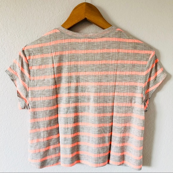 Splendid Striped Ribbed Crop Top - Picture 2 of 3